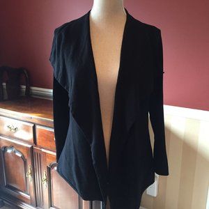 Alfani Petite Small Black Open Front Cardigan